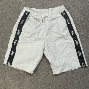 LRG Lifted Research Group Mens Nylon Logo Tape Shorts Medium